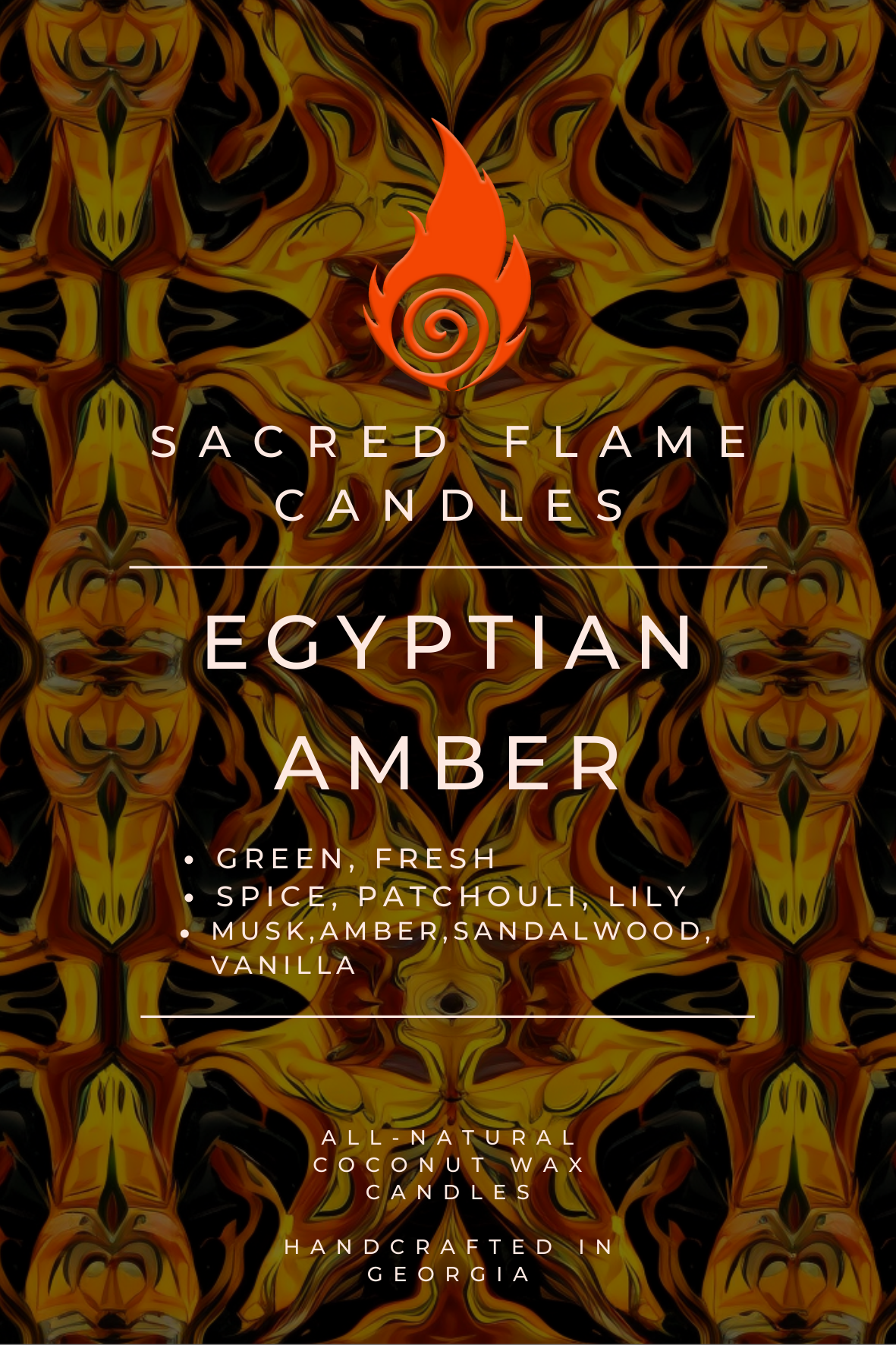 Egyptian Amber Candle